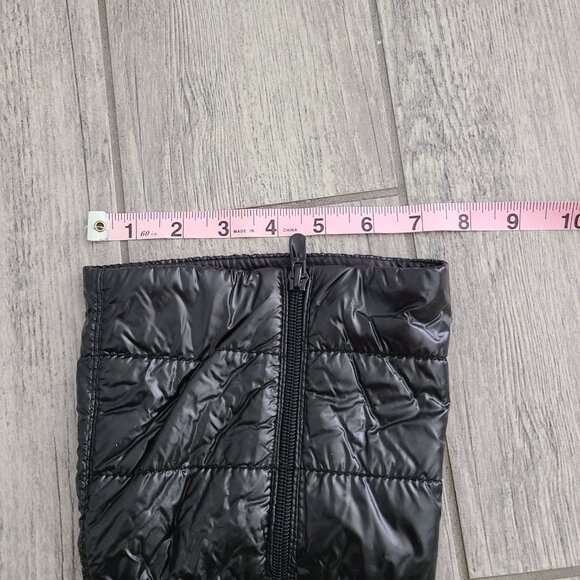 GLOBALWIN Black Quilted Knee-High Block Heel Winter Boots Women’s Size 9 - Picture 8 of 10